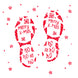 Merry Christmas Santa's Footprints Card