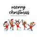 Merry Christmas Cheerful Colleagues Card