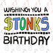 Crypto Wishing You A Stonks Birthday Card