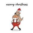 Dog Walker Merry Christmas Card Seo_For Dog walker