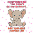 I Don't Get Butterflies Cute Elephant Valentine's Day Card Season_Valentine's Day Seo_Elephant