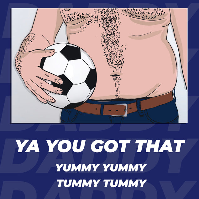 Happy Birthday Hairy Tummy And A Football