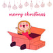 Funny Cardboard Car Merry Christmas Card