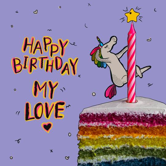 Happy Birthday Pole Dancing Unicorn