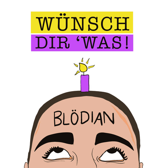 Candle Happy Birthday In German Card