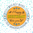 Colorful Happy 18th Birthday Grandson Recipient_For Grandson Milestone Age_18th Birthday