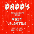 Happy Valentine's Day From The Bump Card Season_Valentine’s Day, Recipient_For Dad, Seo_From Bump