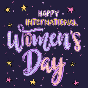Stars Happy International Women's Day Card Season_International Women’s Day, greeting_card