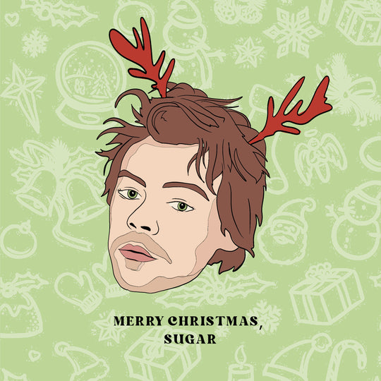 Merry Christmas Sugar Harry Styles Card