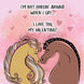 I'm Not Horsing Around Cute Horse Couple Valentine's Day Card