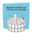 Hot Tub Lover Happy Birthday Card Seo_Hot Tub