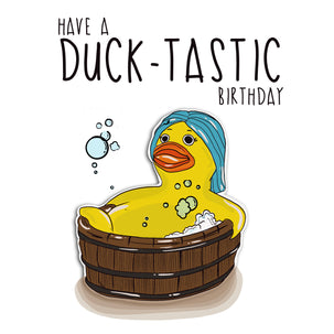 Have A Duck-tastic Birthday Card Seo_Hot Tub