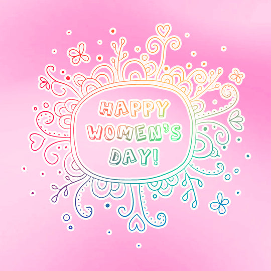 Happy Women?s Day Pink Card