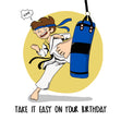 Karate Take It Easy Birthday Card Seo_Karate