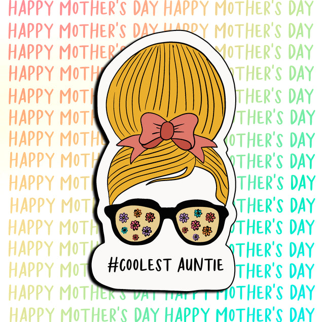 Happy Mother's Day Coolest Auntie Card Season_Mother’s Day, Recipient_For Aunt