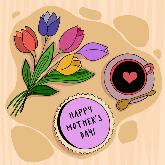 Happy Mother's Day Coffee And Cake Card