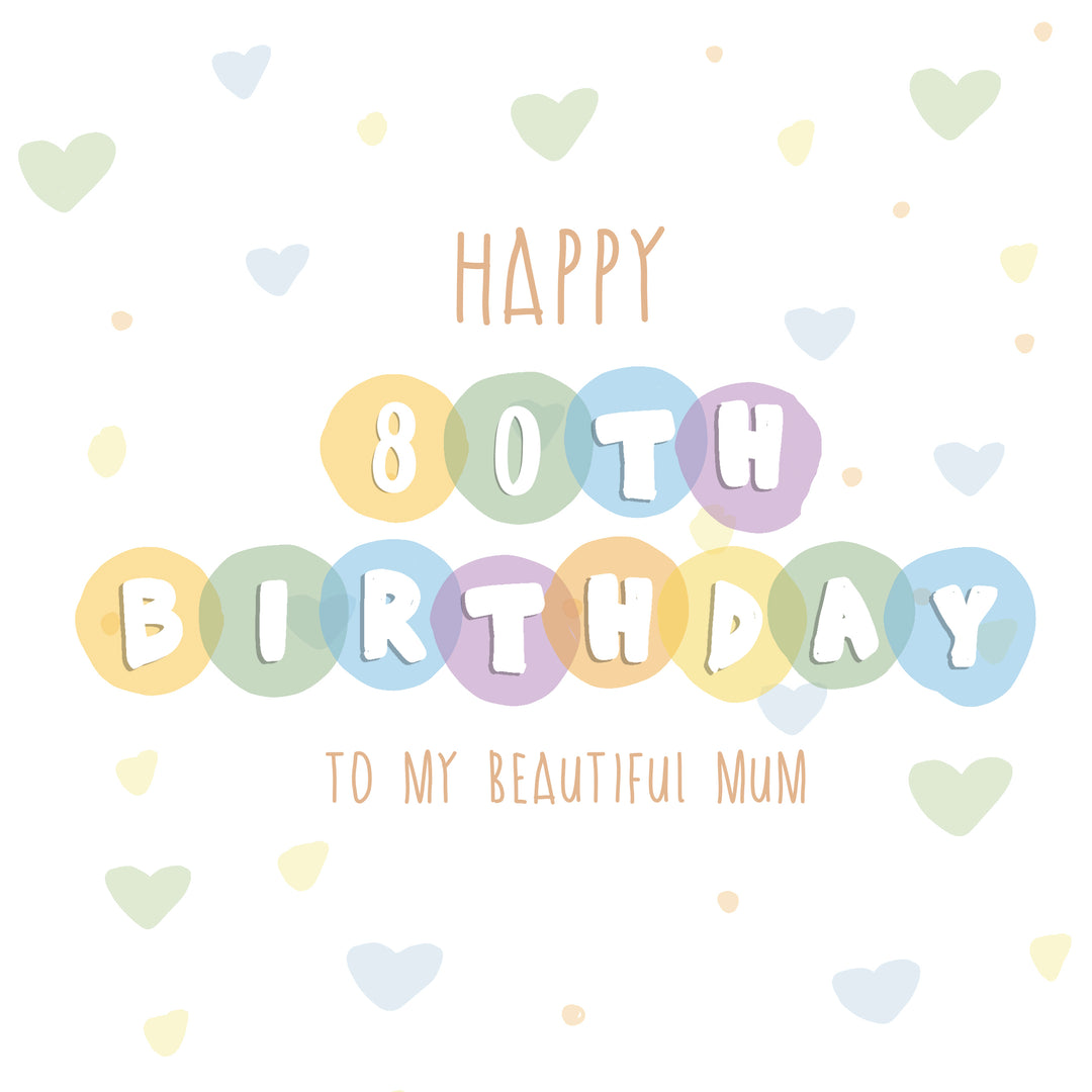 Mum 80th Birthday Cards | Boomf