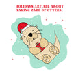 Taking Care Of Otters Christmas Card Season_Christmas Seo_Otter