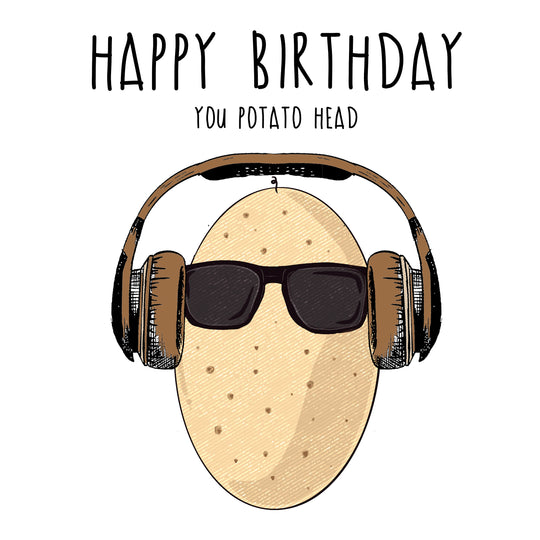 Potato Head Happy Birthday Card