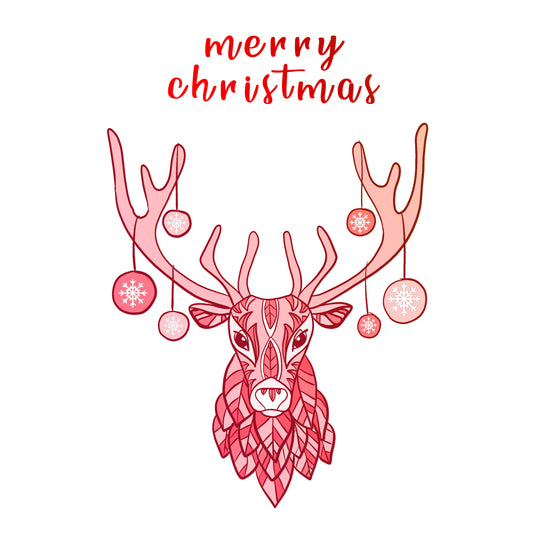 Merry Christmas Majestic Red Stag Card