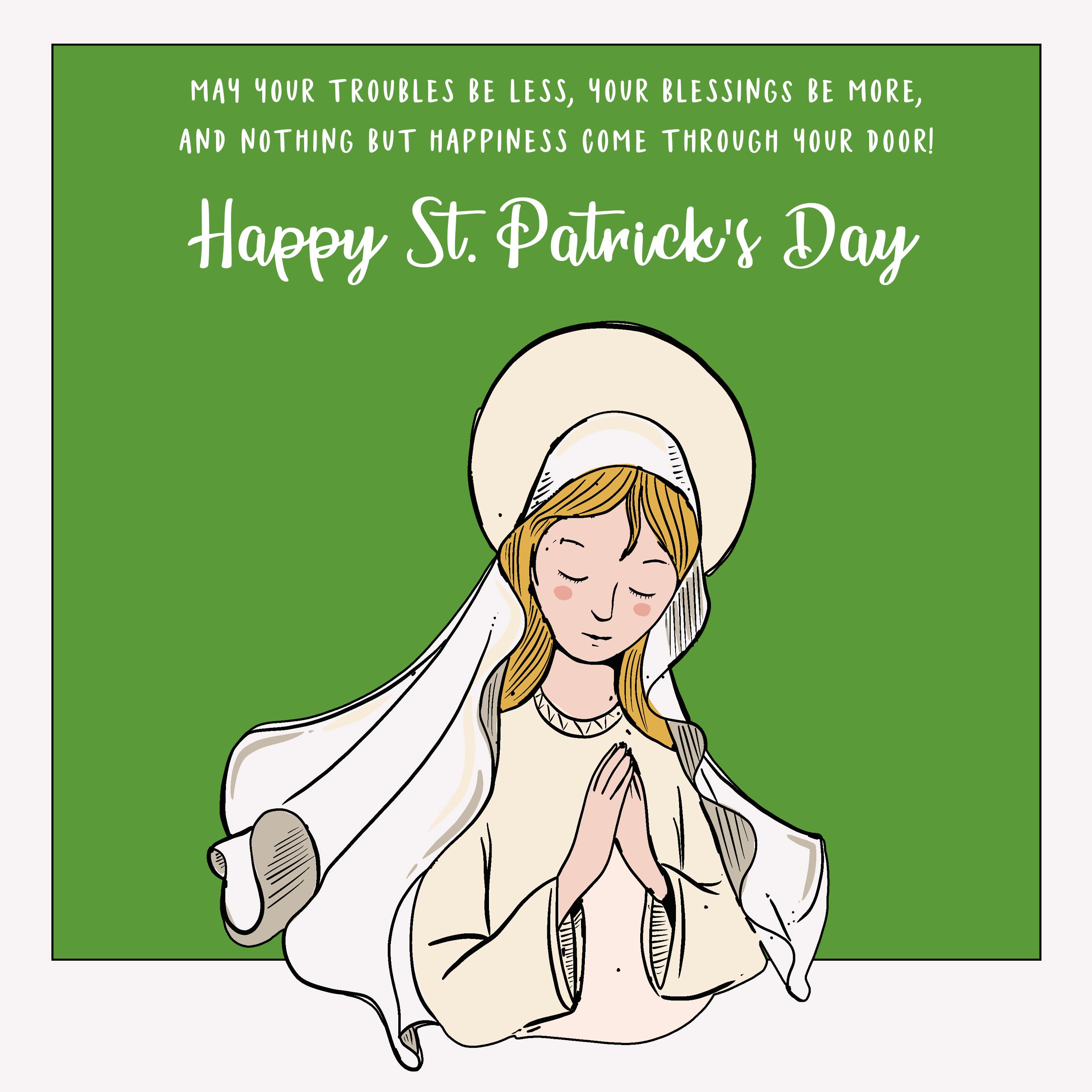 Beautiful Angel St. Patrick's Day Card | Boomf