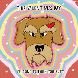 Schnauzer Dog Colourful Valentine's Card Season_Valentine’s Day, Seo_Schnauzer