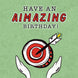 Darts Game Happy Birthday Card