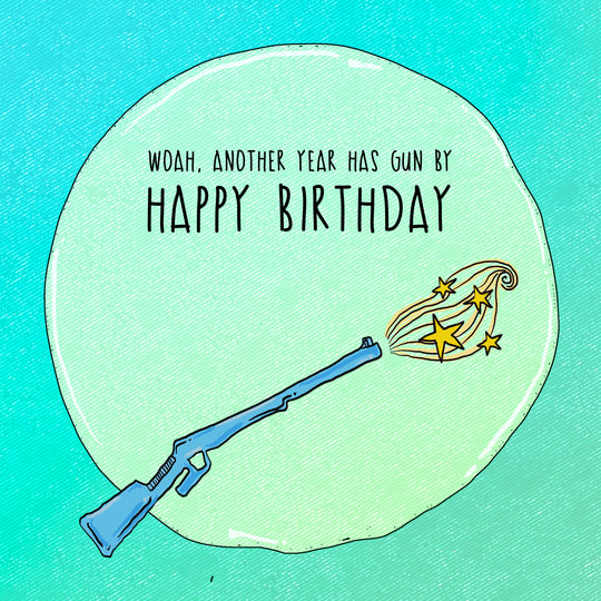 Shooting Happy Birthday Card