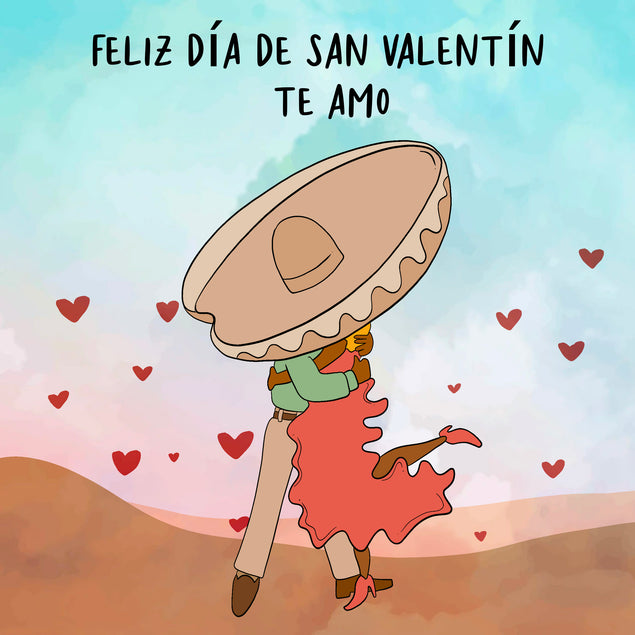 Spanish Couple Valentine's Day Card Season_Valentine's Day Seo_Spanish