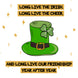 Long Live The Irish Leprechaun Hat St. Patrick's Day Card