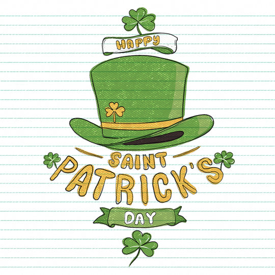 Big Leprechaun Hat St. Patrick's Day Card