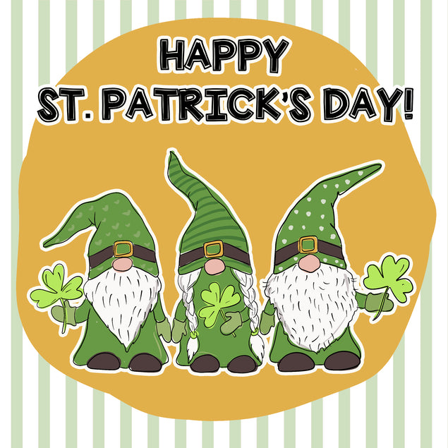 Festive Gnomes St. Patrick's Day Card Season_St. Patrick's Day