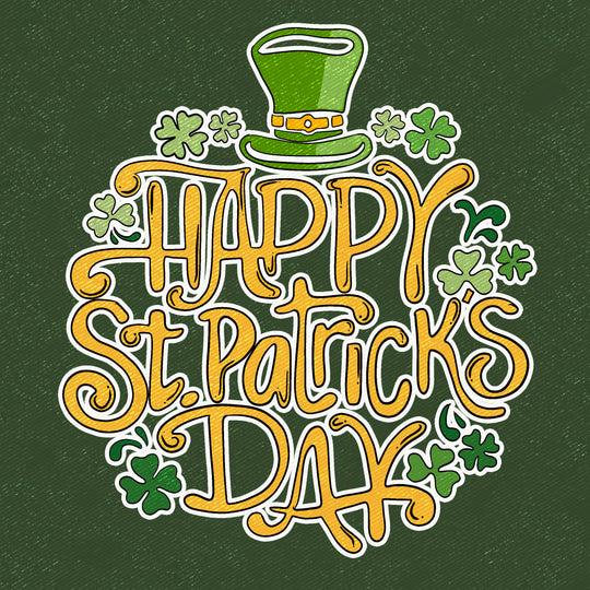 Green Hat And Shamrocks St. Patrick's Day Card