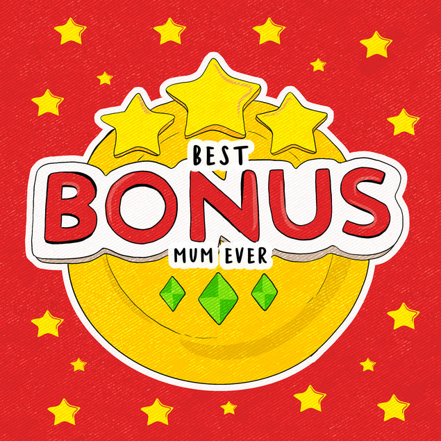 Stars Best Bonus Mum Ever Happy Mother's Day Card Season_Mother’s Day, Style_Funny, Recipient_For Stepmum