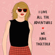 Pink Themed Taylor Swift Valentine's Card Season_Valentine’s Day, Theme_Taylor Swift