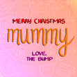 Merry Christmas Mummy From Bump Cute Pink Card Recipient_For Mum Seo_From Bump