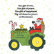 Merry Christmas Santa Riding A Tractor Card