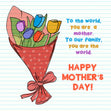 Tulips You're The World To Our Family  Happy Mother's Day Card Season_Mother’s Day, Seo_Tulip