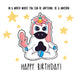 Happy Birthday Be A Unicorn Stars