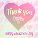 Thank You For All That You Do Big Heart Valentine's Day Card