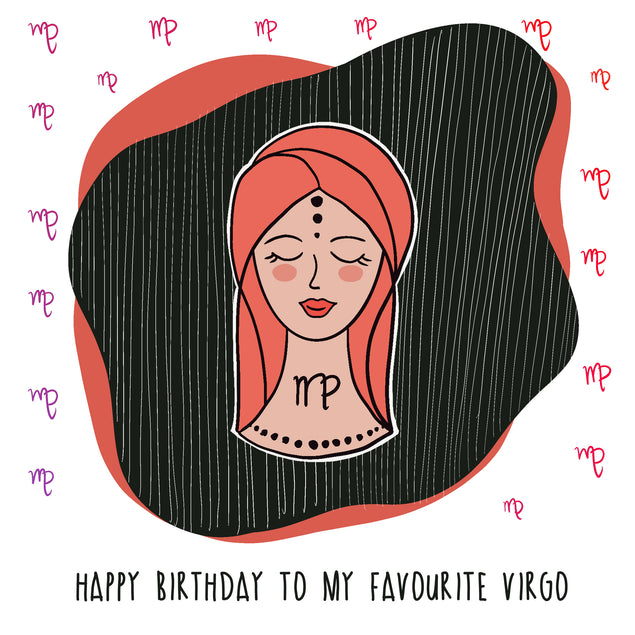 My Favourite Virgo Happy Birthday Card Seo_Virgo