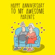 My Awesome Parents Happy Anniversary Card Occasion_Wedding Anniversary Recipient_For Parents