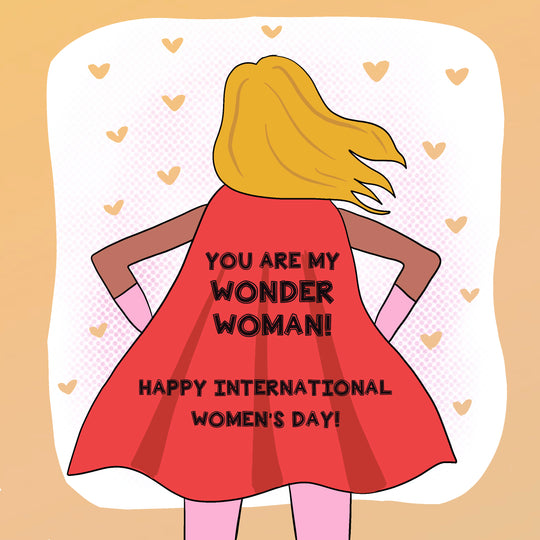 You're My Wonder Woman Happy Women's Day Card