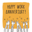 Happy Work Anniversary In Yellow Occasion_Work Anniversary