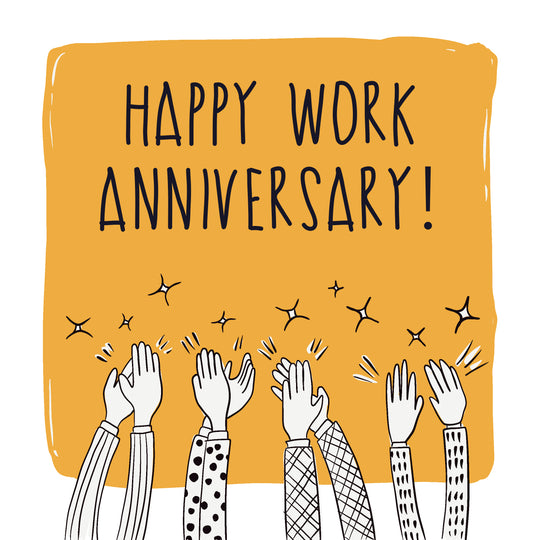 Happy Work Anniversary In Yellow