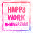 Happy Work Anniversary In Pink Occasion_Work Anniversary