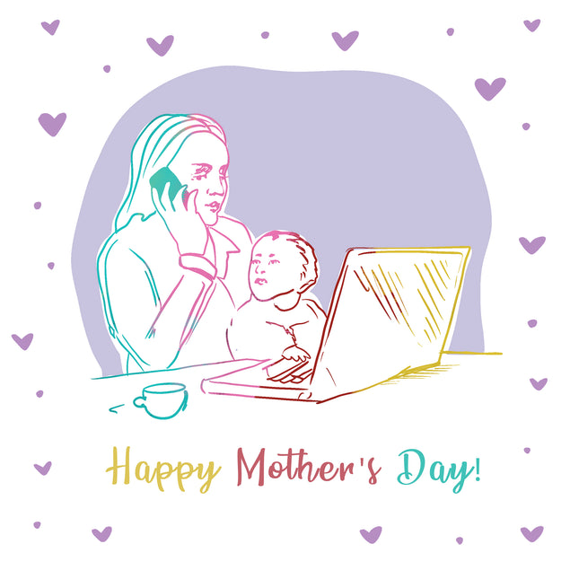 Happy Mother's Day Working Mother Card Season_Mother’s Day, Seo_For Work Mum