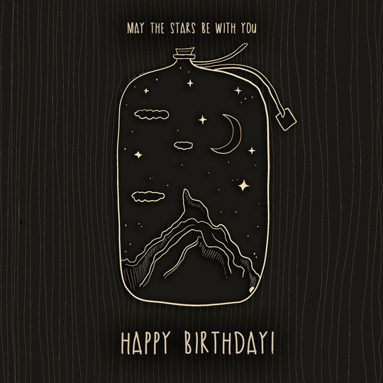 May The Stars Be With You Birthday Card