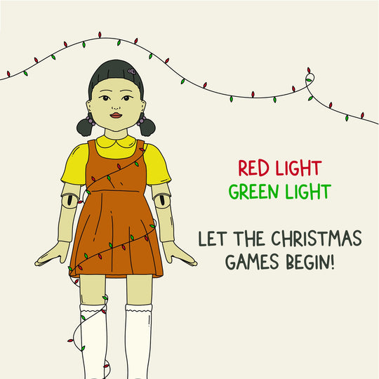 Let The Christmas Games Begin! Squid Games Card