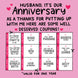 Happy Anniversary Husband Well Deserved Coupons Card